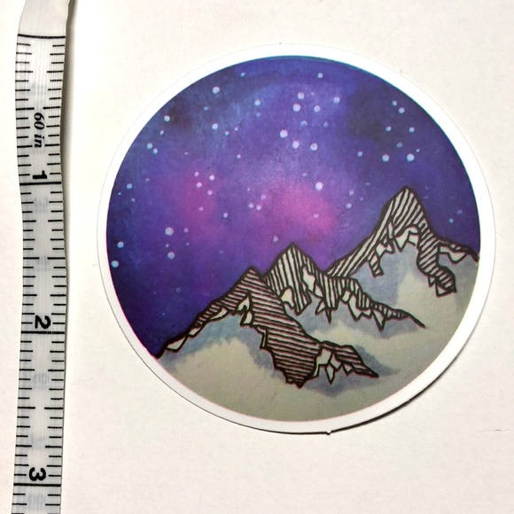 3/$5 of DIFFERENT stickers with this 1 OR make your own bundle - NATURE mountain - Picture 2 of 6